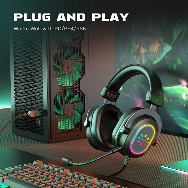 Купить Игровые наушники Fifine H6 Gaming Headsets, Graphite (H6G)-2.jpg
